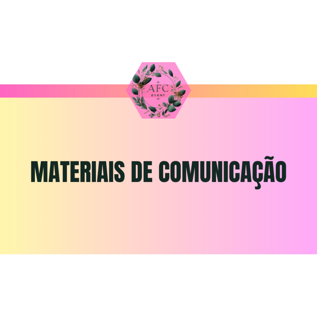 Serviço para empresas - materiais de comunicação